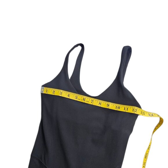 Lululemon Align Bodysuit 25" Black, Nulu, V-Neck, Jumpsuit, One Piece, Size 4 - Picture 6 of 9